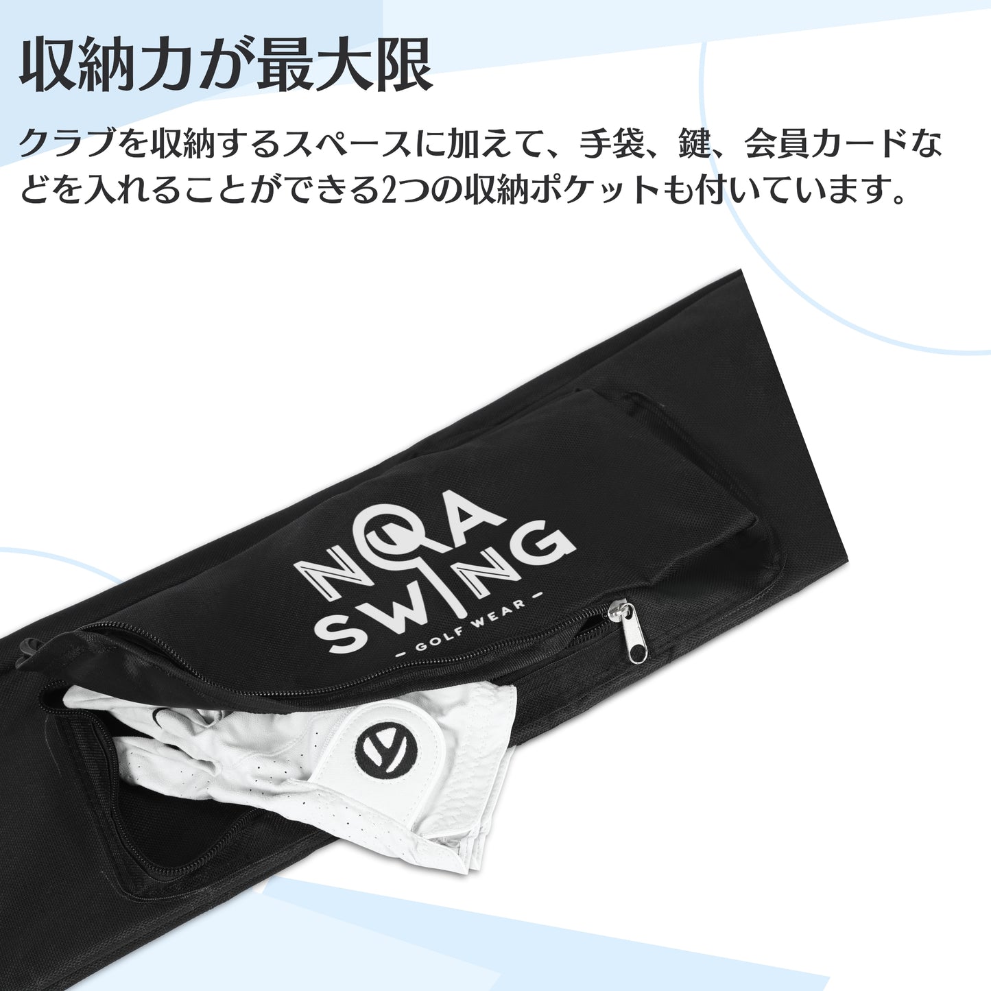 【the original】ゴルフ クラブケース バック キャディバッグ 軽量 クラブ 練習用 ウニセックス golf bag club case